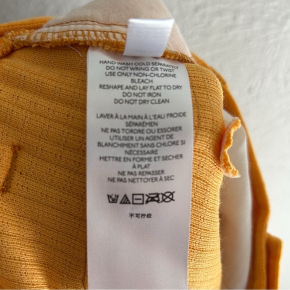 Urban Outfitters Lena Chenille Wide Leg Pant Pumpkin Orange Sz 4 - Picture 5 of 6